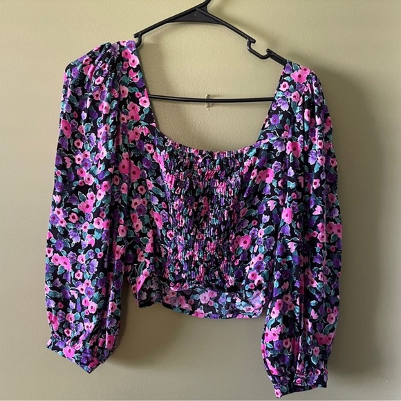 Zara Floral Puff Sleeve Blouse - Picture 8 of 9